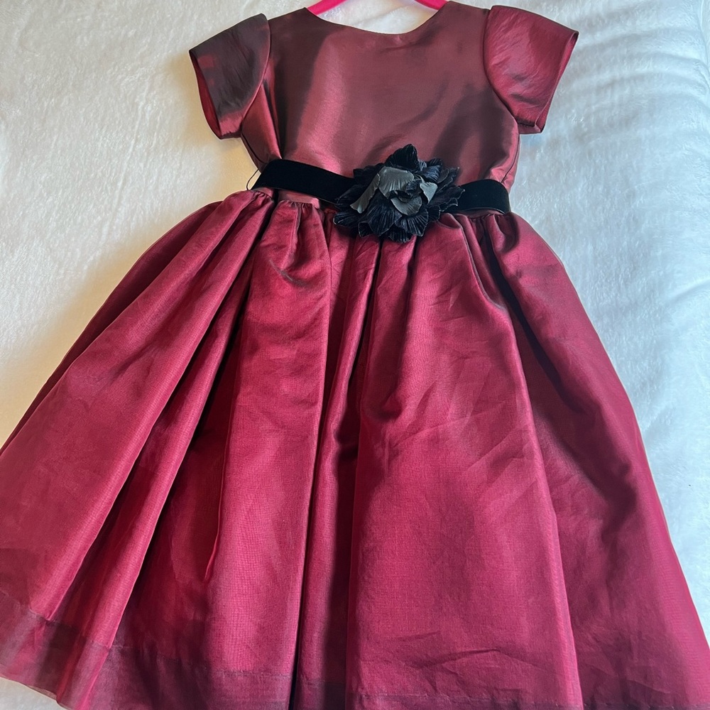 Elegant Red Pleated Fit and Flare Dress for Prom